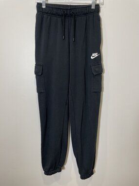 Nike Sportswear Essential Cargo Pants Black Size XS Athleisure Pockets Comfy